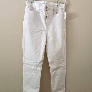 Women's Straight leg white pant